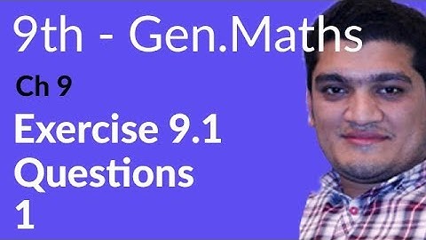 9th Class General Math, Ch 9, lec 1, Exercise 9.1 Question no 1-Matric Part 1 Gen Math