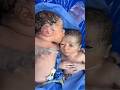 Preterm twins. How one baby sleeps and other tries to awake him with musical first cry #shorts