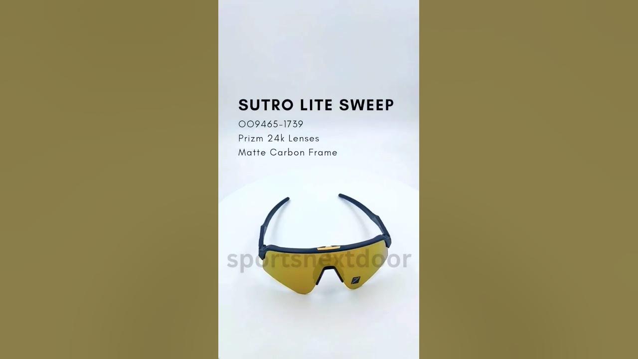 Sutro Prizm 24K Lenses, Matte Carbon Frame Sunglasses