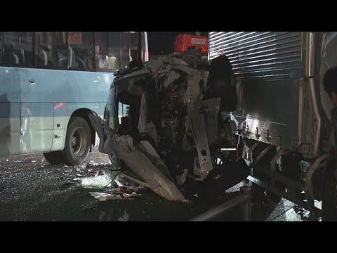 4-Car Crash in Kasuya, Fukuoka Leaves 1 Dead, 1 Hospitalized (September 29, 2026)