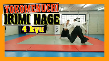 ⛩️ aïkido techniques - TACHI WAZA - YOKOMEN UCHI IRIMI NAGE - OMOTE - URA 🔥 !! - 4 kyu - test # 009