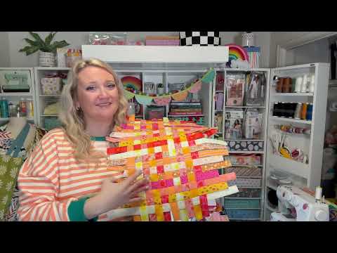 Fabric Basket sewing tutorial! Woven jelly roll basket