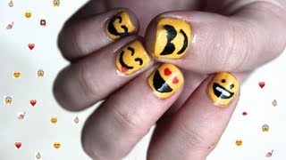 emoji nails cute easy