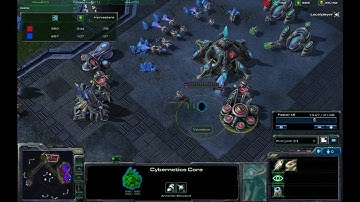 Starcraft 2 Beta - 1v1 - Z vs P - Protoss Cannon Push