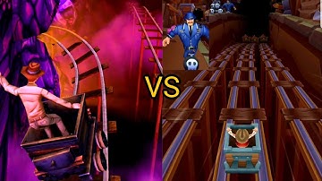 Rail Race Between Subway Princess Runner VS Rail Rush !!! Android/iOS Gameplay HD