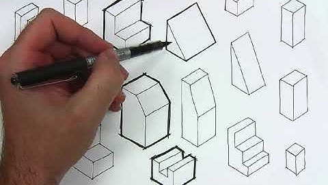 4. Sketching simple shapes in Isometric Projection - presentation techniques.mp4