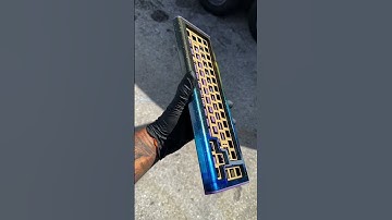 Aluminum Anodized keyboard #cnc #polished #keyboard #mechanicalkeyboard #computerkeyboard