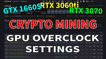 HOW TO OVERCLOCK / UNDERCLOCK YOUR GPU FOR MINING ETHEREUM | HIVEOS | GTX 1660S | RTX 3060ti | 3070