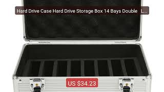 Hard Drive Case Hard Drive Storage Box 14 Bays Double   Lock Design... — Top Rated 2026 | Buy Now!