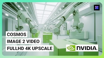 Image 2 Video with NVIDIA COSMOS in ComfyUI AI, Upscale to FullHD and 4K, local video model, I2V