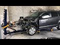 Frame Damage 18 Dodge Journey (Enderezado de chasis) PARTE 1 enderezado y pintura automotriz