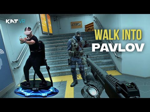 NEW KAT Walk C 2+ VR Treadmill: WALK Into Pavlov VR