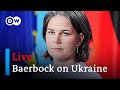 Live: German FM Baerbock holds press briefing on Ukraine invasion with Slovenian FM Logar
