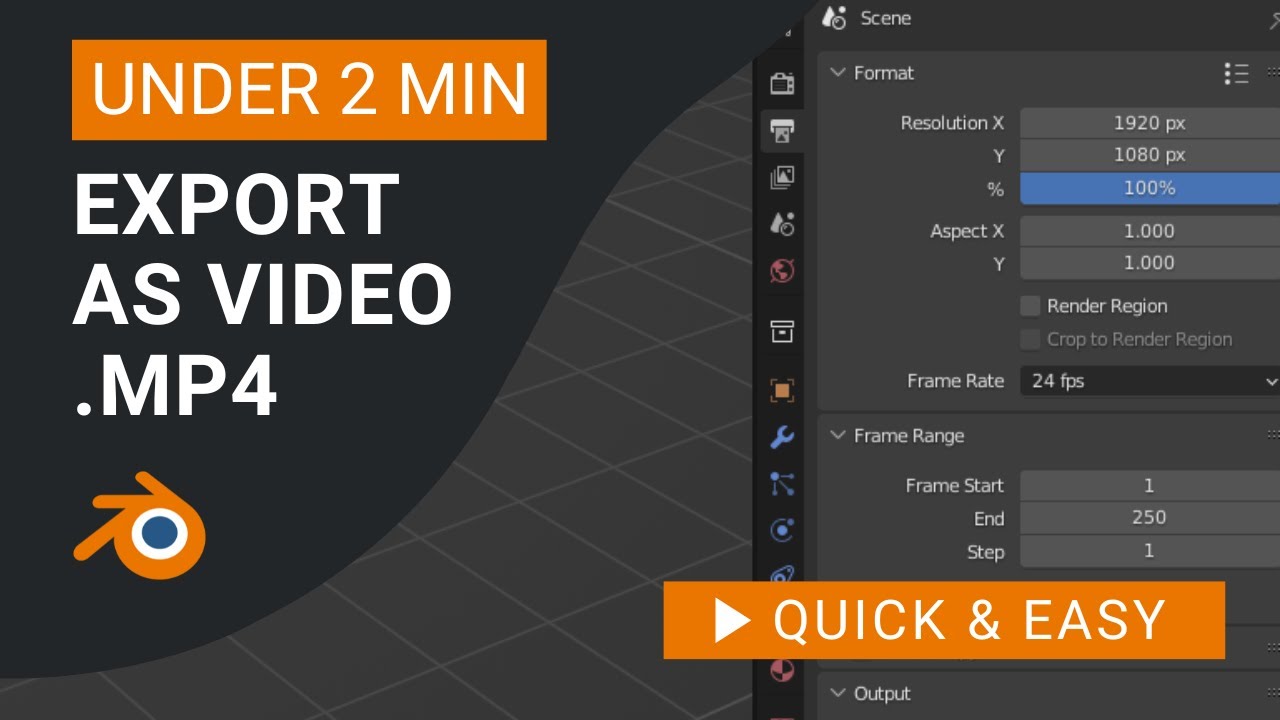 How to Export Video in Blender: MP4 Video Format - YouTube
