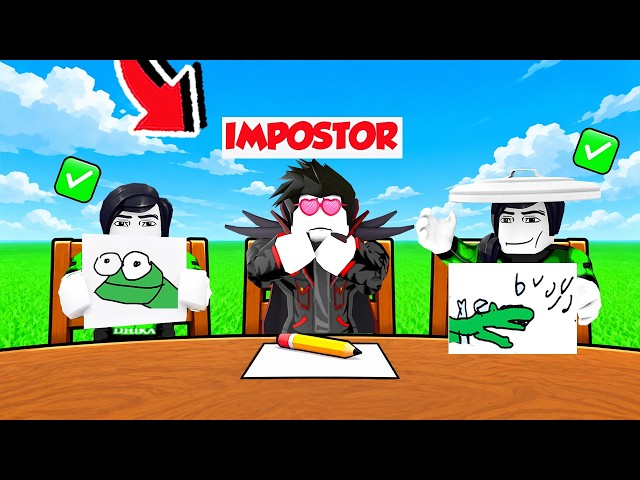 AKU JADI IMPOSTOR DIANTARA GAMBAR GAMBAR KOCAK DI ROBLOX!!!
