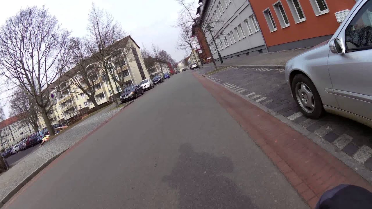 Radfahren durch Pasewalk - von Löcknitz in Richtung Strasburg