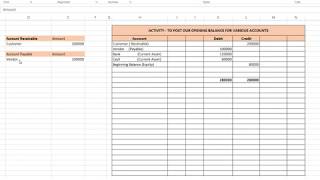 Part 4 - Brief Description of how to Post Opening Balance