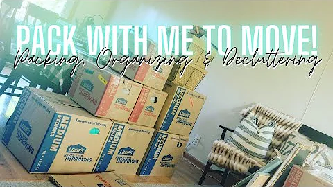 EXTREME DECLUTTER + PACK WITH ME || PACKING TIPS &...