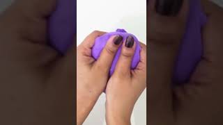 💜 Purple Butter Slime ASMR | Super Soft, Glossy & Satisfying Slime Relaxation #shorts