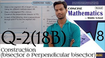 Exercise 18B Questions 2 Chapter 18 Construction Class 8 ICSE ‎‎‎@icsemaths592
