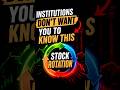 Stock Market Ka Hidden Strategy | Sector Rotation #stockmarket #institutionaltrading #fiis #dii #smc