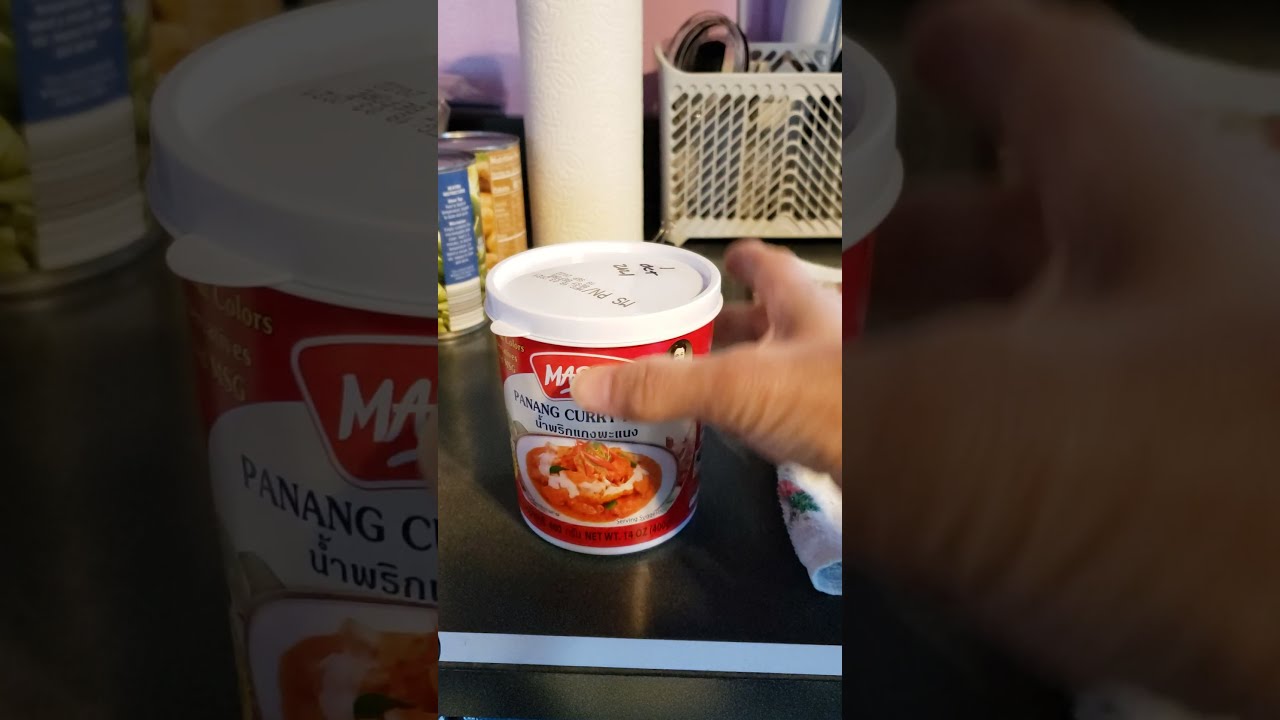 open Panang 🍛 Curry paste for the 1st time