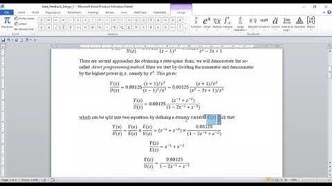 State Space Representation for Discrete Time Systems | Digital Control