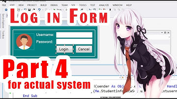 Login form  for actual System 4 - [ Visual Studio and MS Access]