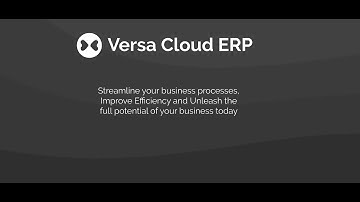 Purchasing Module Versa Cloud ERP