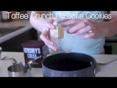 Toffee Crunch No Bake Cookies