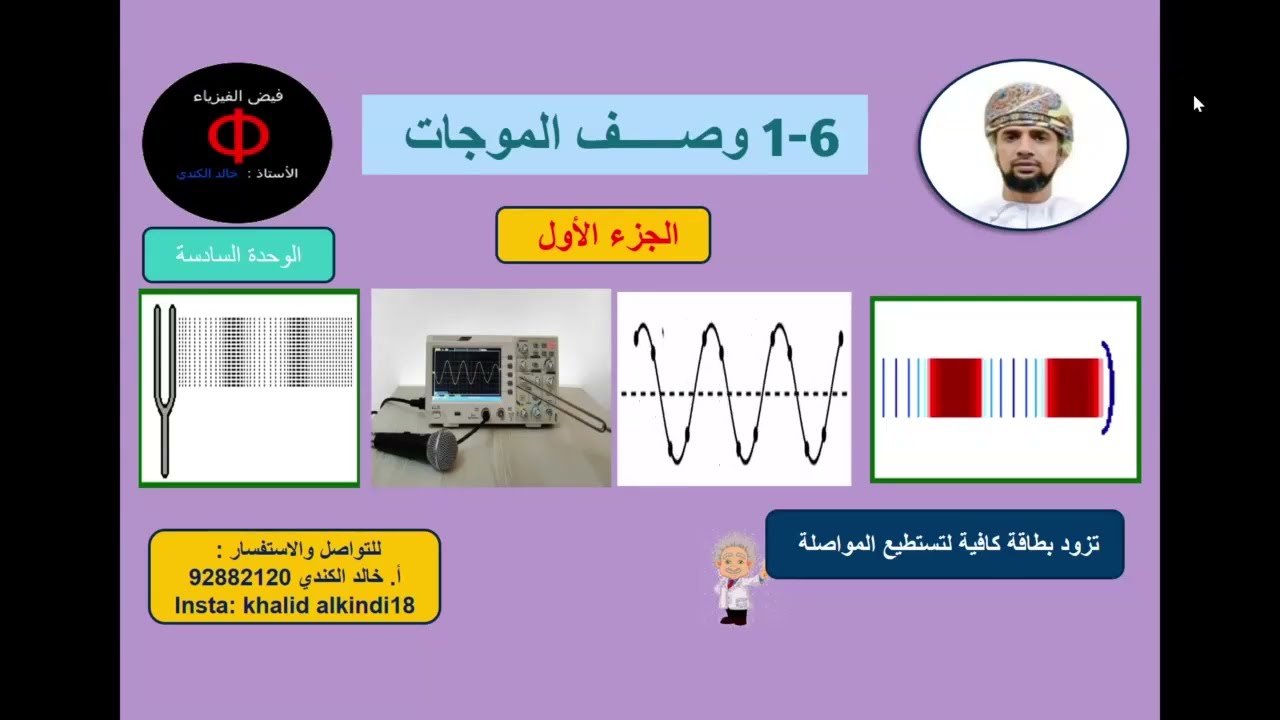 6 -1 وصف الموجات (الجزء الأول)
