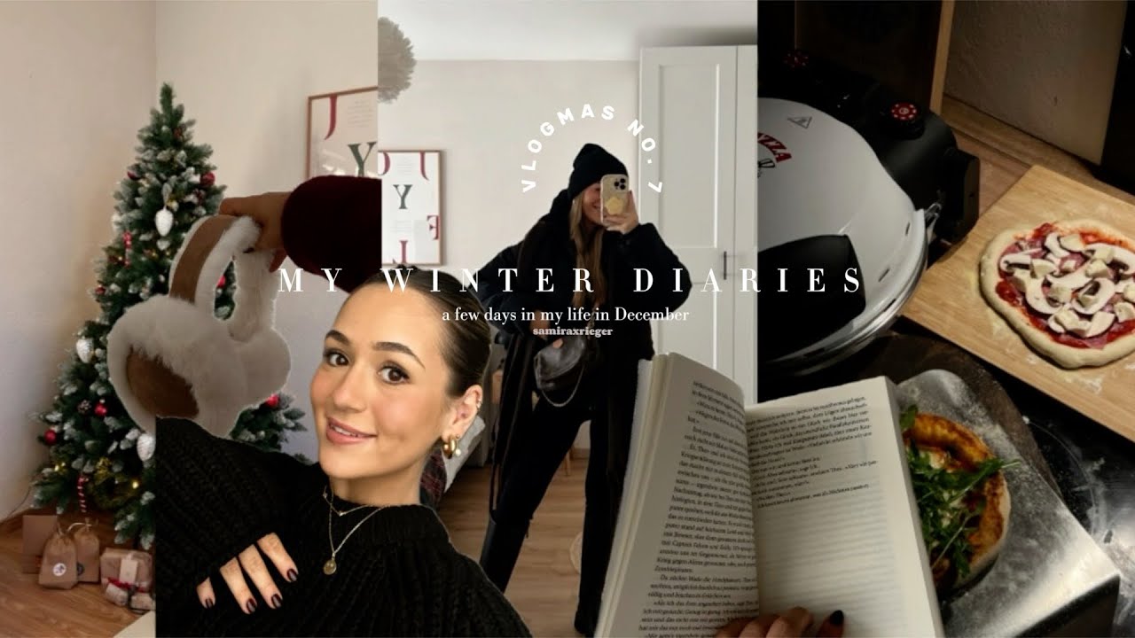 Sick Days, Pizza Night, Haar Routine & DM Haul ||  VLOGMAS #7 🎅🏽🎄🧣❄️✨