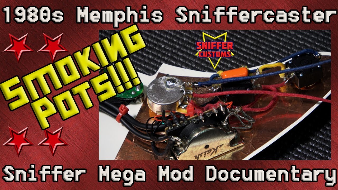 1980's Memphis Strat Bourns and CTS Pots, Pure Tone Jack, Kaish 3Way