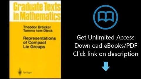 Download Representations of Compact Lie Groups (Graduate Texts in Mathematics) PDF