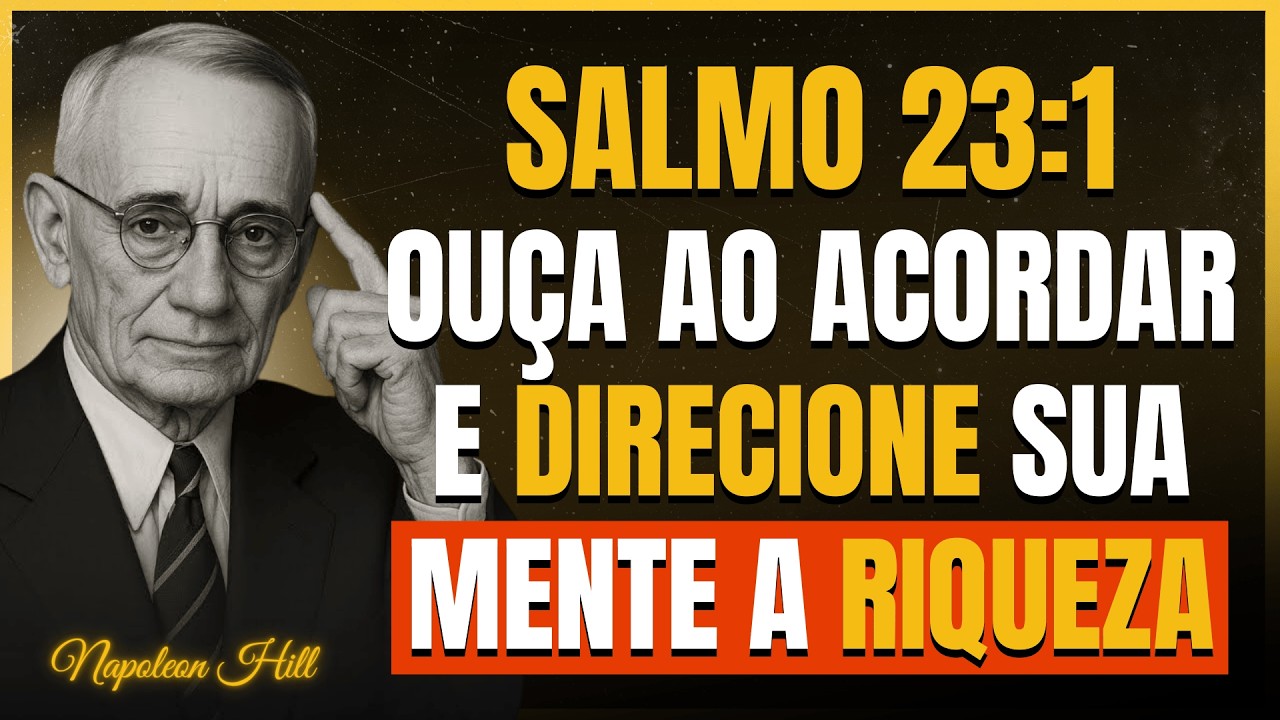 Ouça Isso AO ACORDAR e Direcione Sua Mente Para a Abundancia com o Salmo 23:1 | Napoleon Hill