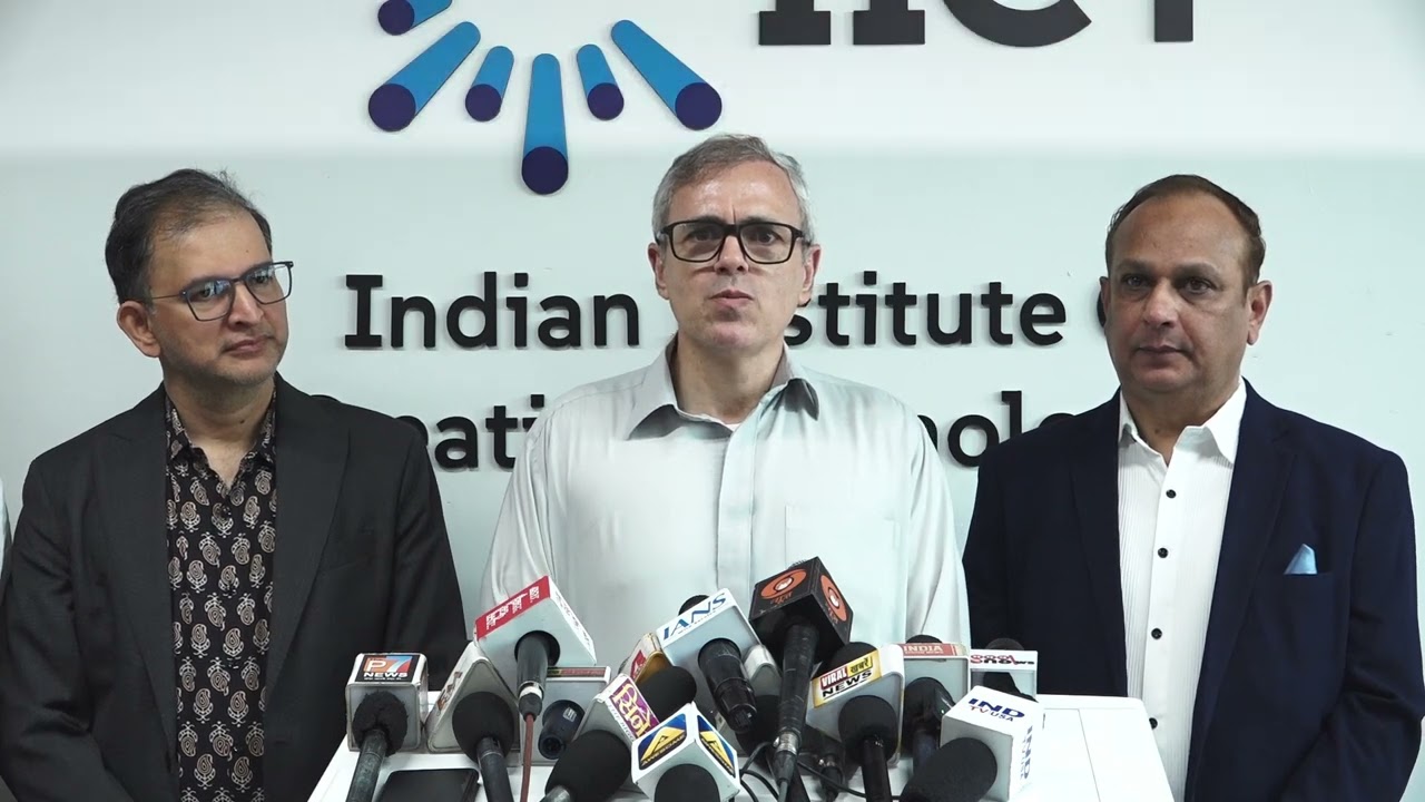 J &K CM Omar Abdullah Visits IICT Campus in Mumbai