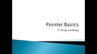 67 - Pointers Basics in C Programming