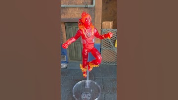 Marvel Legends Human Torch posing from Fantastic Four First Steps #marvellegendscommunity #figures