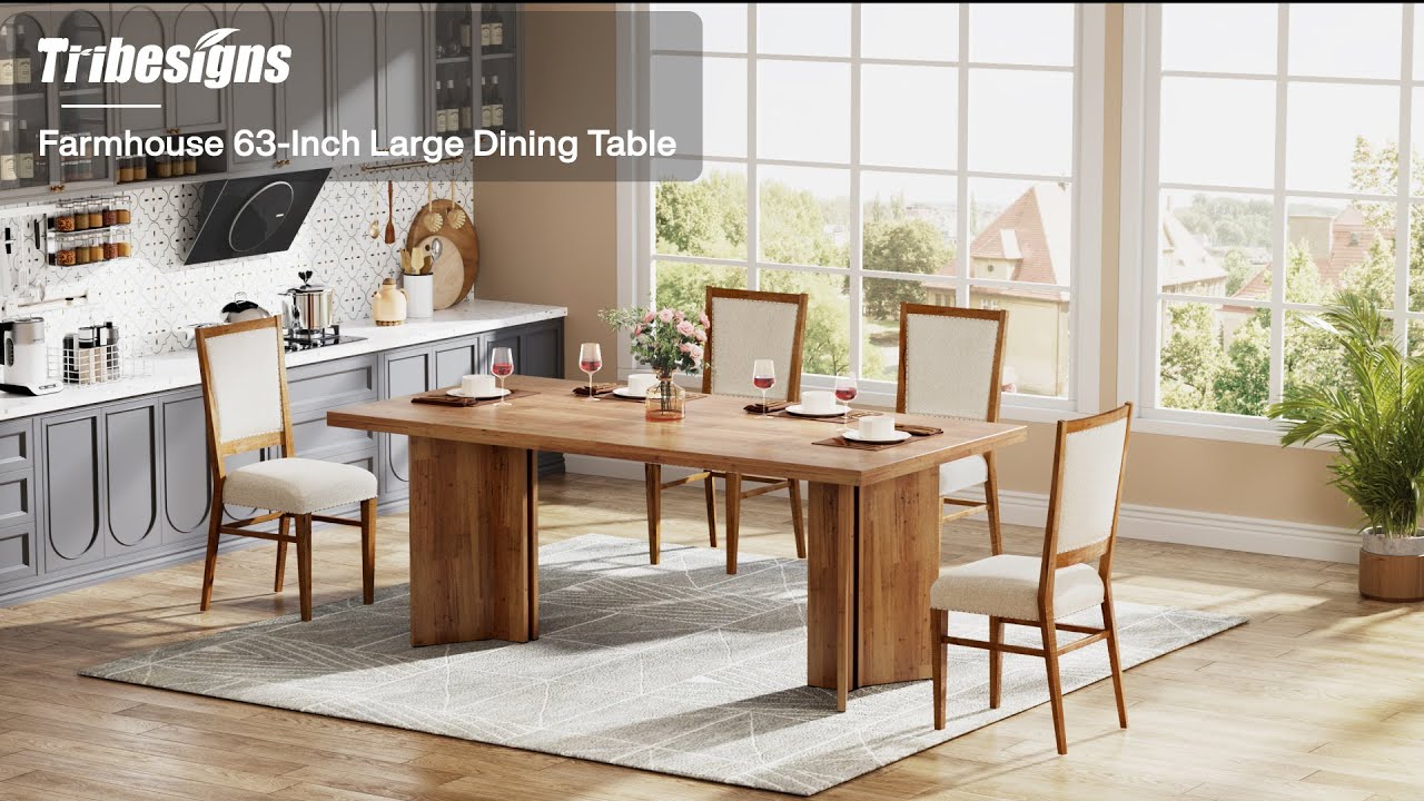 🍽️ Tribesigns Farmhouse Dining Table - JW0676X #tribesigns