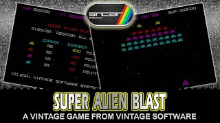Super Alien Blast - a vintage game on the Sinclair Spectrum from Vintage Software