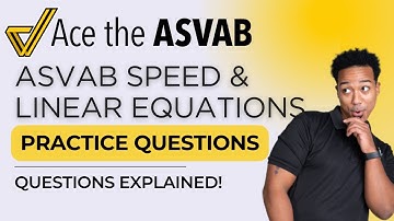 ASVAB Arithmetic Reasoning & Math: Average Speed, Linear Equations | Test Prep Guide