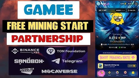 Gamee Airdrop New Mining Code | Mining Airdrop | 2 Billion Wat Point | Telegram Free Mining Airdrop