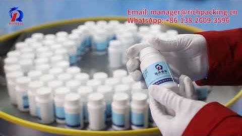 RQ-16C-Line Tablet Capsule Counting Bottling Line, Max 70 bottles/min