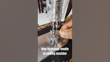 How to change needle in sewing machine #sewingtipsandtricks #sewingmachine #sewingmachinerepair