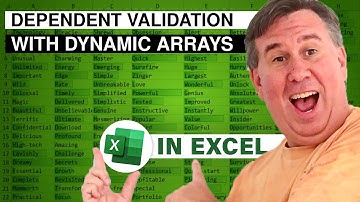 Excel Conditional Drop-Down Lists Using Dynamic Arrays - Episode 2248