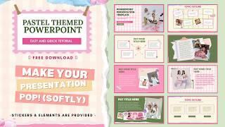 PASTEL THEMED POWERPOINT PRESENTATION || Easy Tutorial and Free Template! 💋 PASTEL THEMED POWERPOINT PRESENTATION || Easy Tutorial and Free Template! 💋