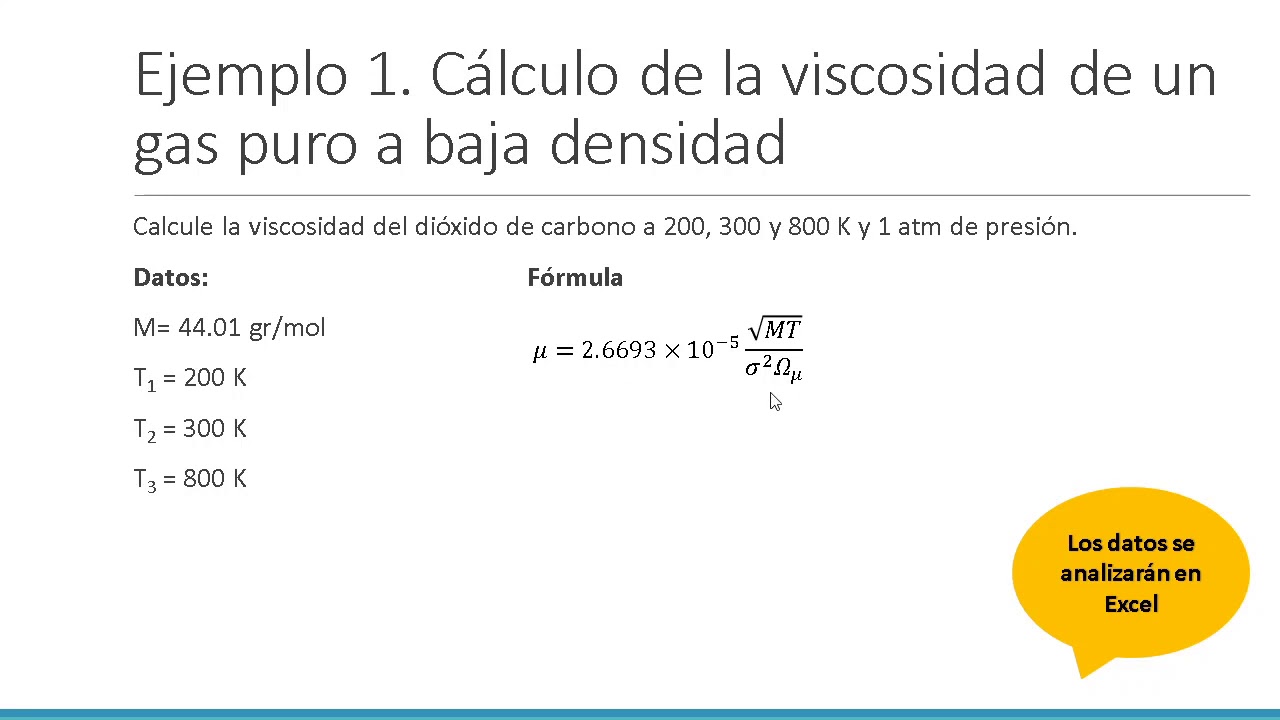 Video 04 Parte 1 Estimación de viscosidad de gases - YouTube