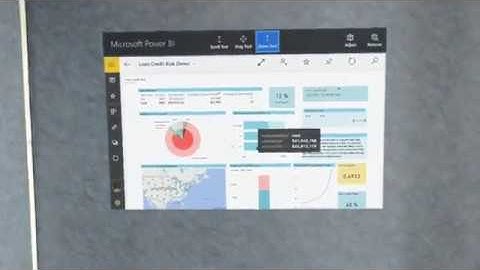 Power BI Dashboard Hololens Credit Risk Demo