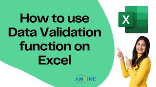 How to use Data Validation Function on Excel. #DataValidation #Tricks #ExcelForAccountants #Amzine