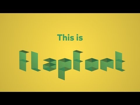 flapfont animated typeface